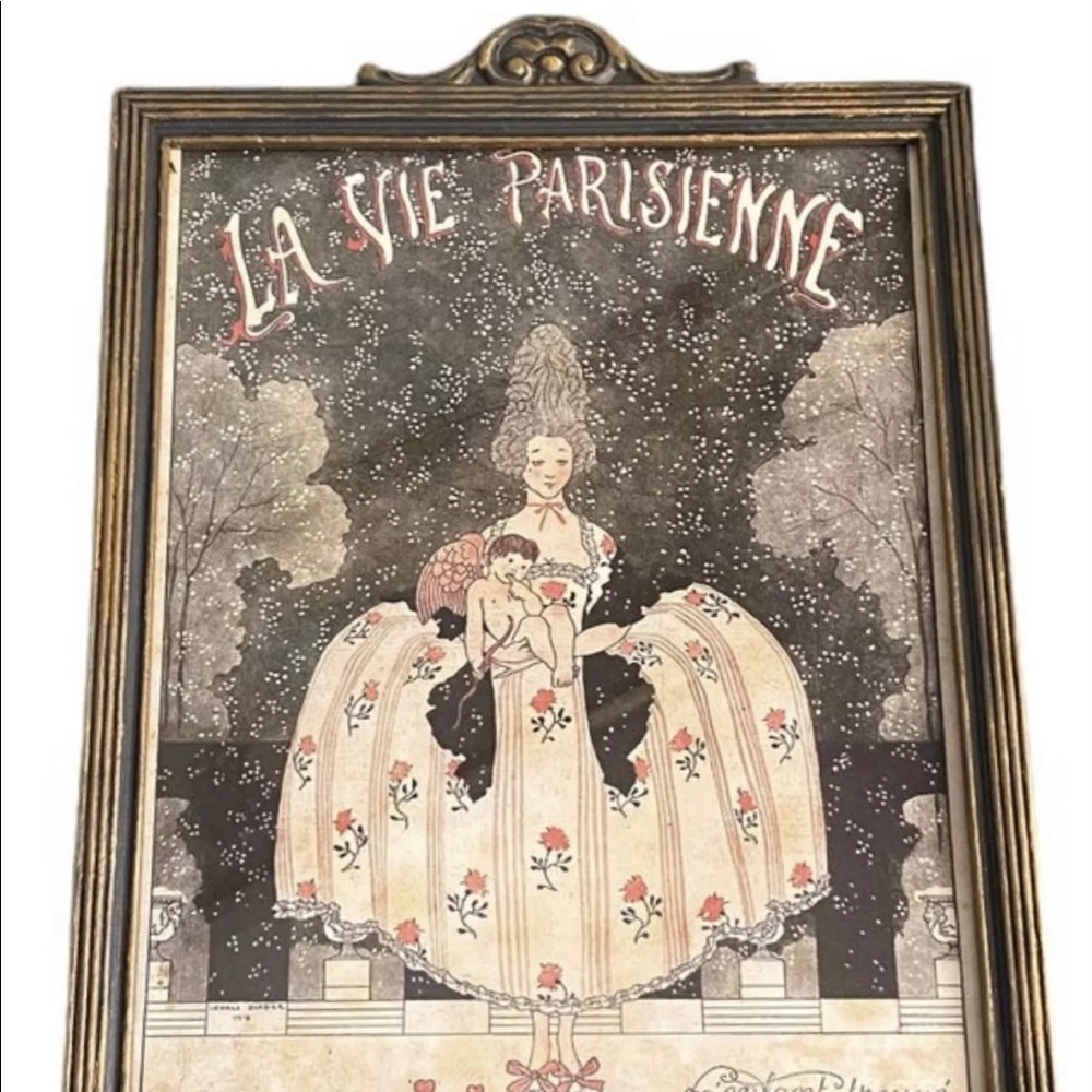 La Vie Parisienne Framed Magazine Print In Art Nouveau Frame